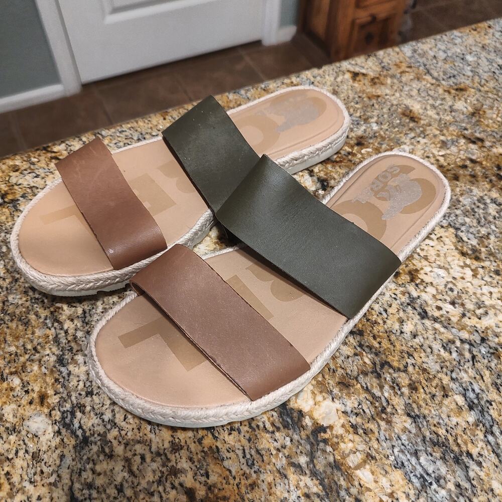 Sorel Women's Slide Sandals Size 8 USA Model NL4266-242